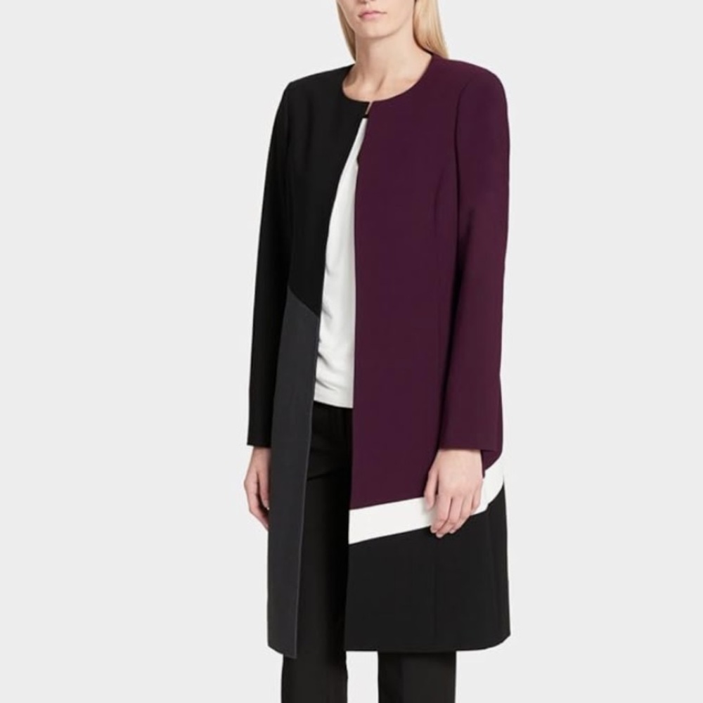 CALVIN KLEIN COLOR
BLOCK TOPPER JACKET CAREER WEAR‎ SIZE 10